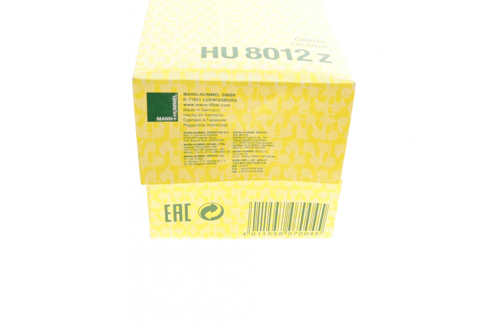 HU8012Z MANN-FILTER