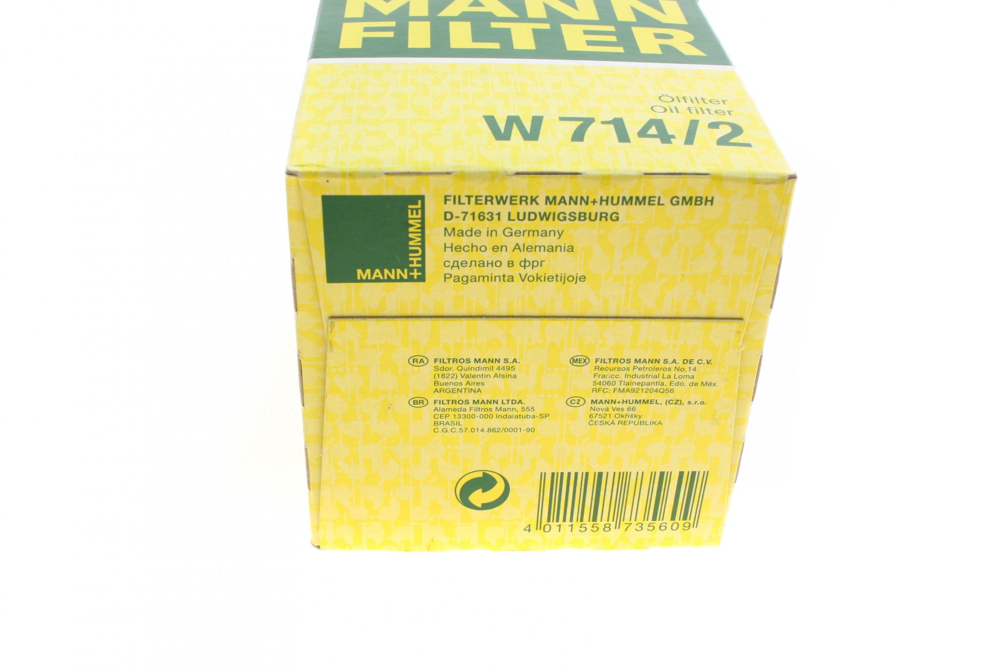 W7142 MANN-FILTER