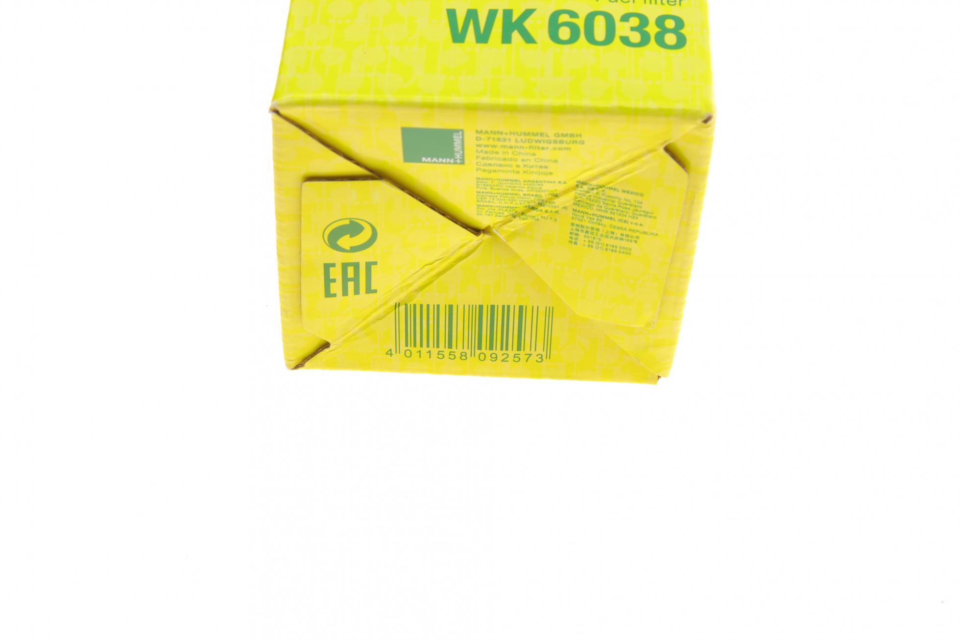 WK6038 MANN-FILTER