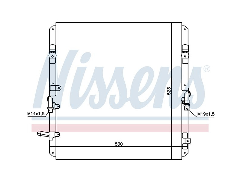 Радіатор кондиціонера 4.7MPI 32V, 4.2TD 12V TOYOTA Land Cruiser 100 98-07