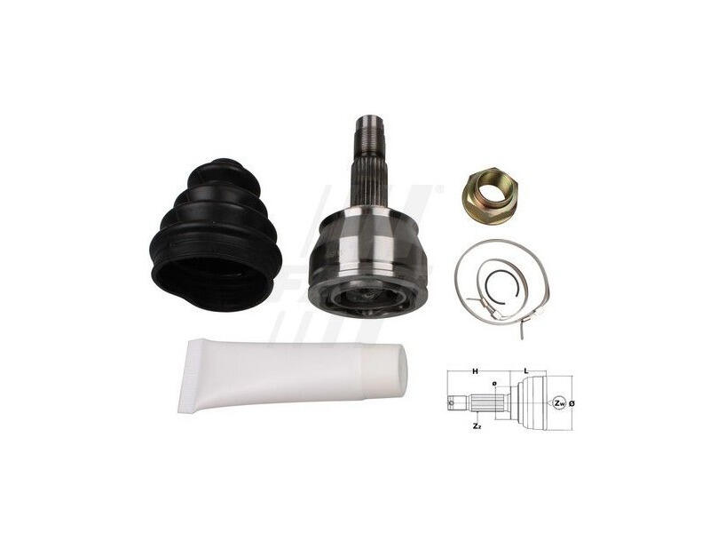ШРКШ зовнішній комплект FIAT Grande Punto 05-10, Punto 03-10, 500 07-20; OPEL Corsa D 06-15; LANCIA Ypsilon 03-11