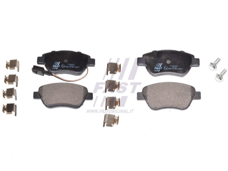 Колодки гальмівні дискові передні FIAT Grande Punto 05-10, 500 07-20, Panda 03-12, Linea 07-18; ALFA ROMEO MiTo 08-18; LANCIA Musa 04-12