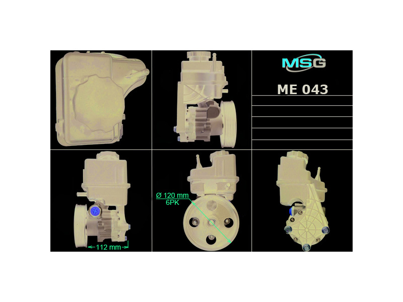 Насос ГПК  новий Mercedes-Benz Sprinter 906 06-18, Mercedes-Benz Vito W639 03-14, Mercedes-Benz Viano W639 03-14
