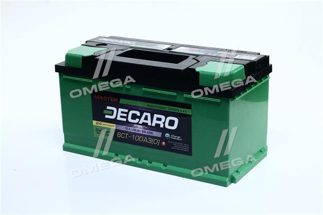Акумулятор 100Ah-12v DECARO MASTER (353х175х190), R, EN840