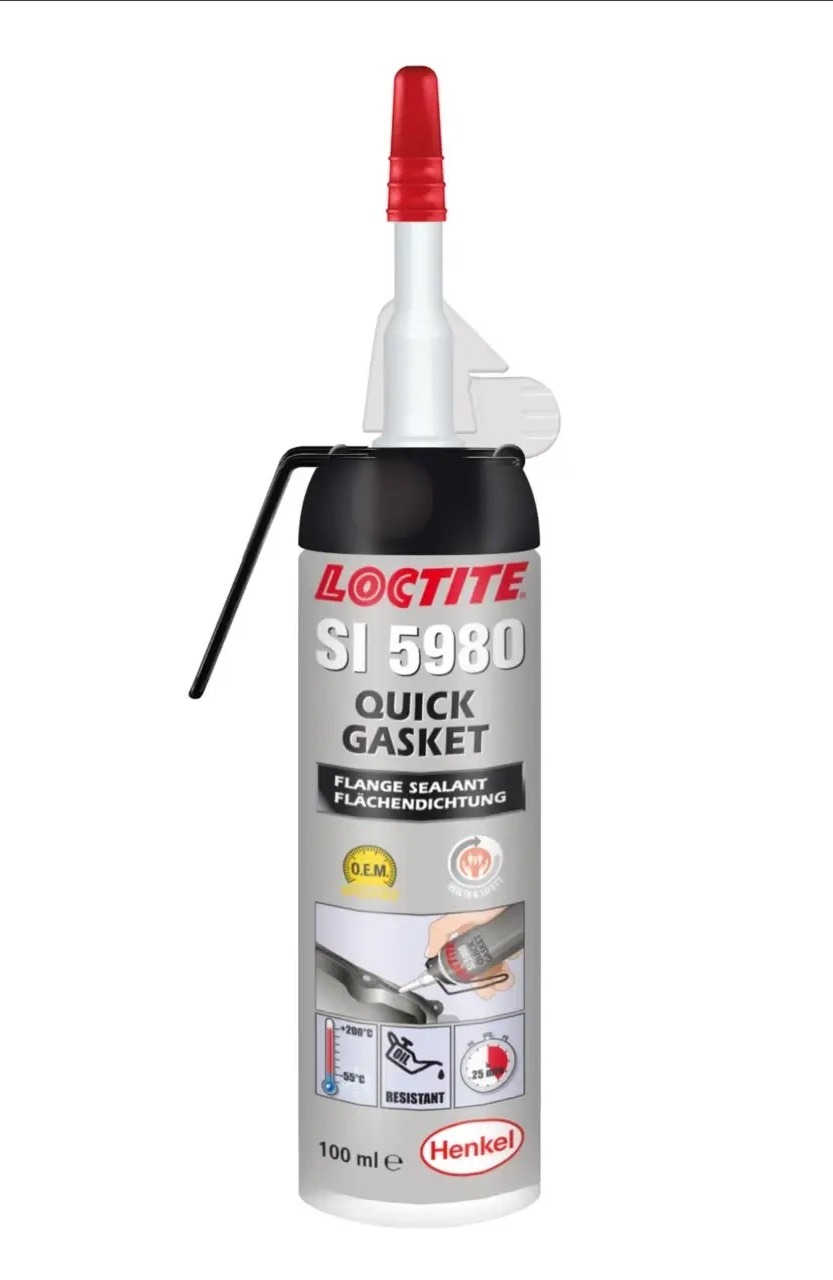 LOCTITE SI 5980, 100ML Герметик силіконовий (чорний) (маслостійкий) (-55°C до +200°C)