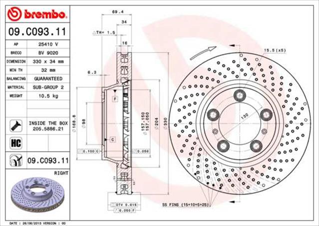 09C13611 BREMBO