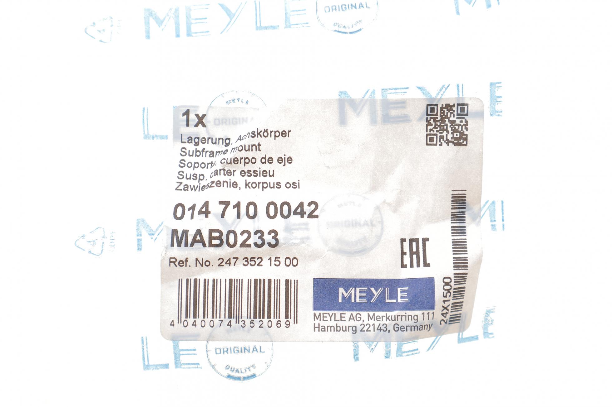 0147100042 MEYLE