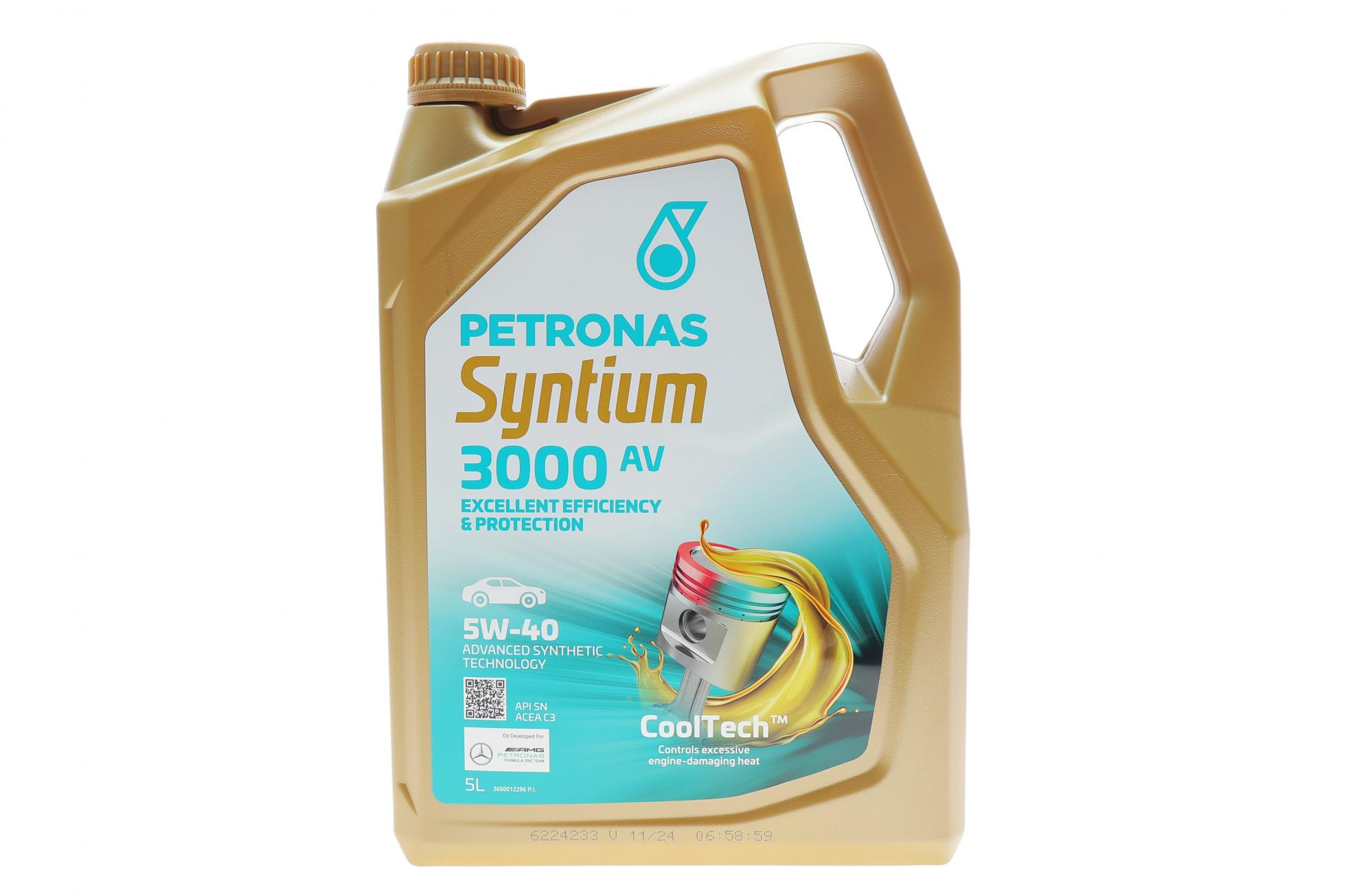 Олива 5W40 SYNTIUM 3000 AV (5L) (VW 505.00/505.01/MB 229.51/RN0700/RN0710)