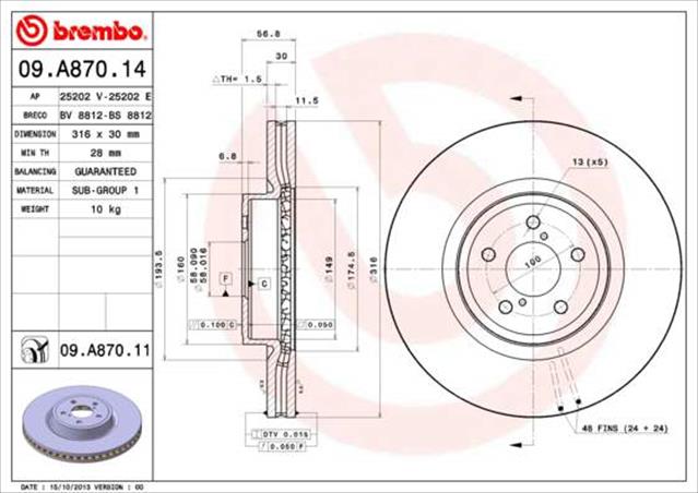 09A91414 BREMBO