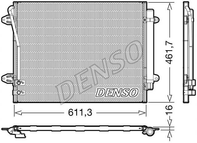 Конденсатор кондицiонера VW CC/Passat "1,4-3,6 "05-16