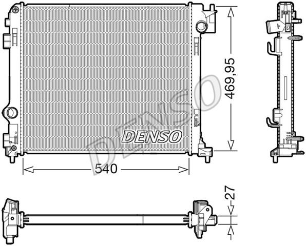 Радіатор NISSAN X-Trail (T32) ''1,6 "14>>