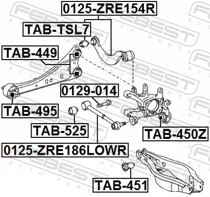 0125ZRE154R FEBEST