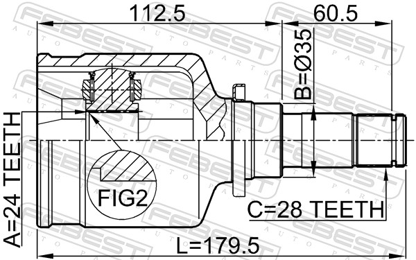 0511M320MTLH FEBEST