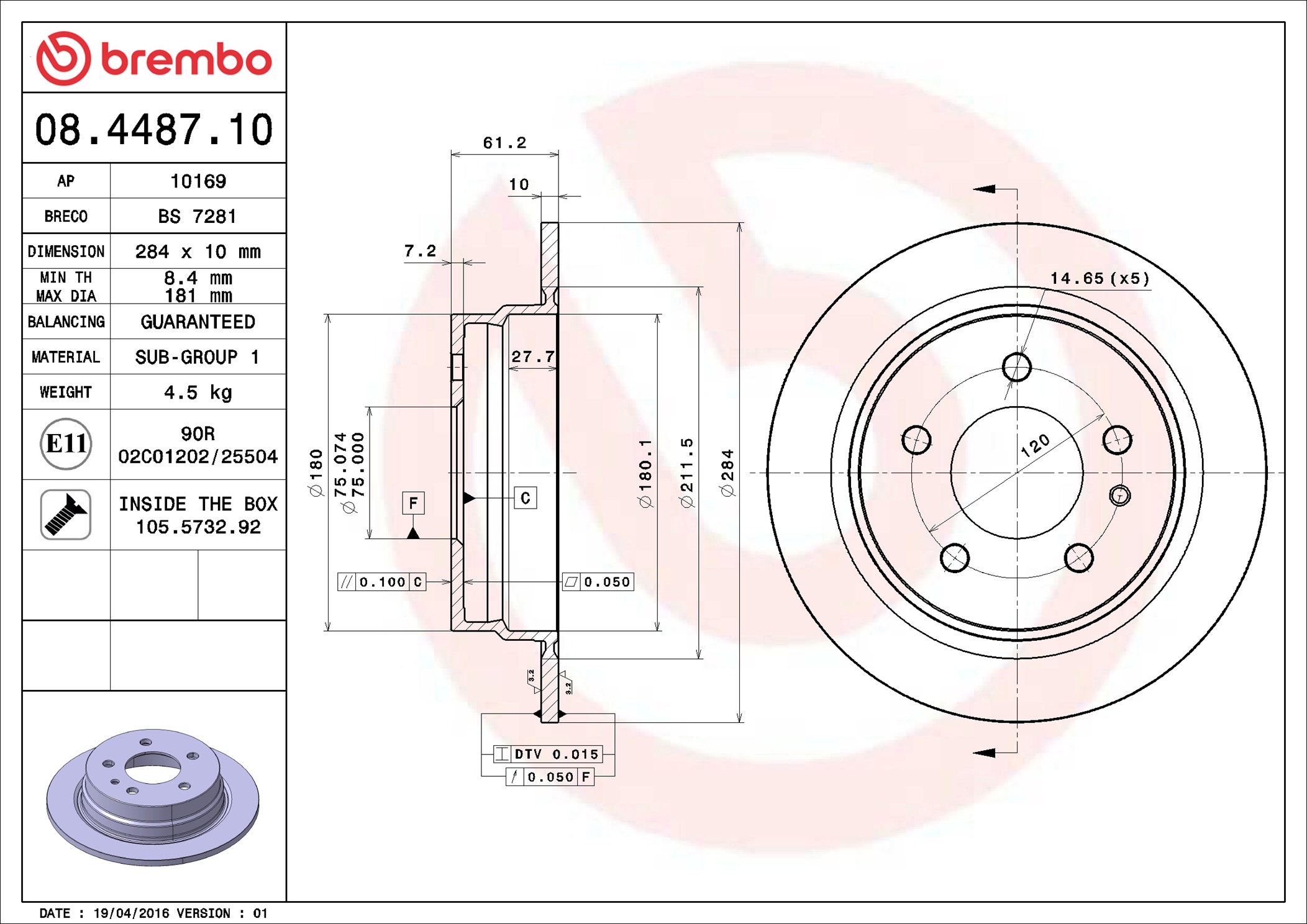 08448710 BREMBO