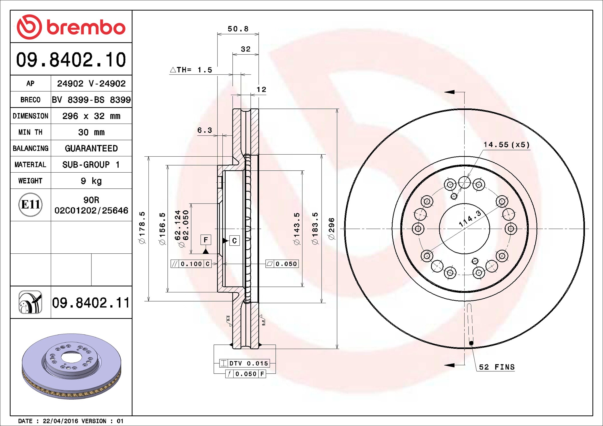 09840211 BREMBO