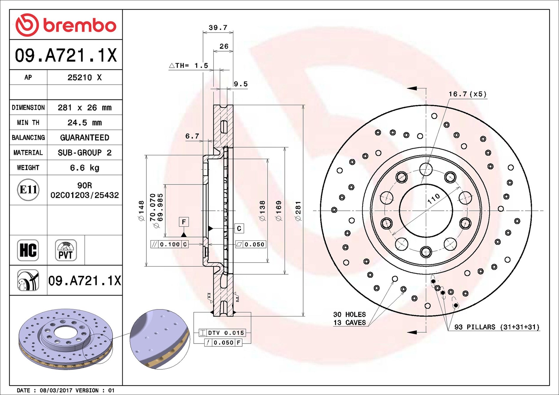 09A7211X BREMBO