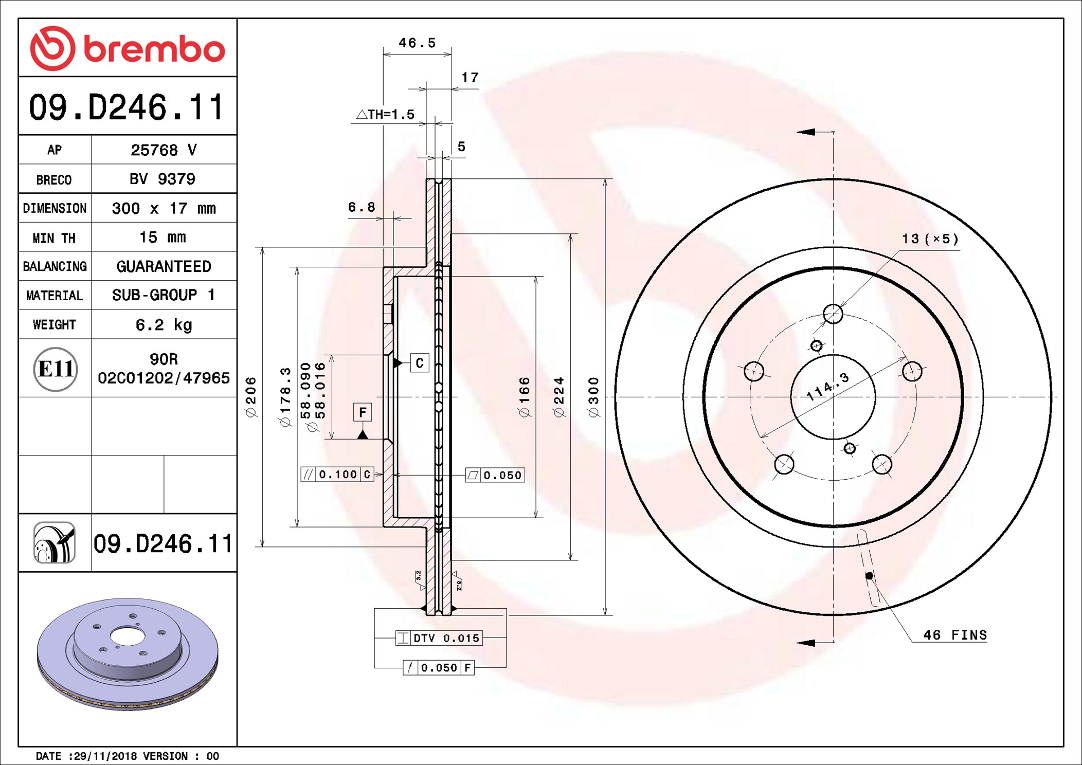 09D24611 BREMBO