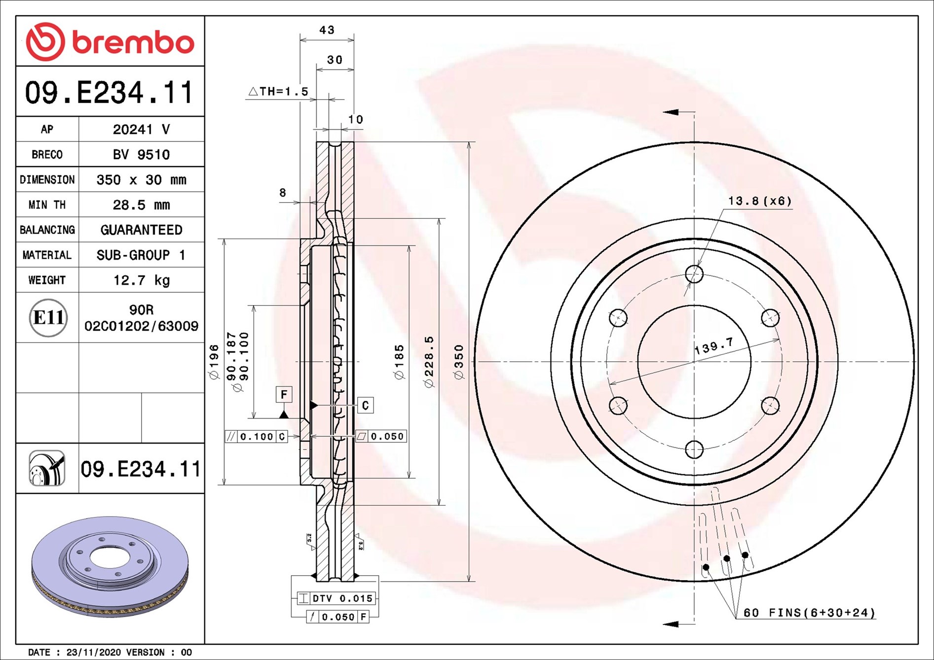 09E23411 BREMBO