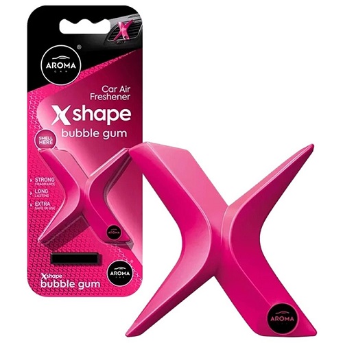 Ароматизатор на дефлектор Aroma Car X SHAPE 8гр BUBBLE GUM