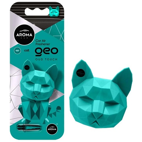 Ароматизатор на дефлектор Aroma Car Geo Cat Turquoise Oud Touch