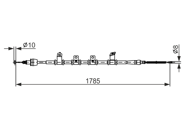 Трос ручного гальма