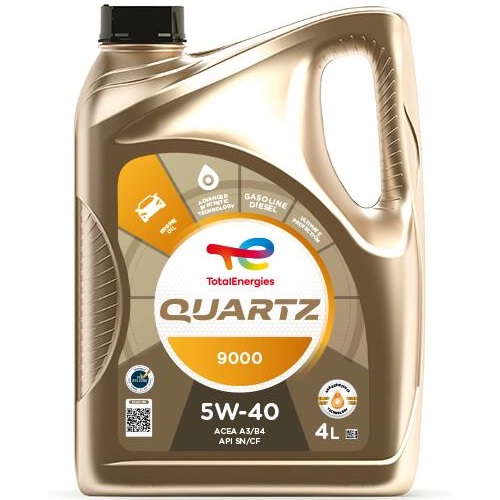 Масло моторное quartz 9000 5w-40 4л