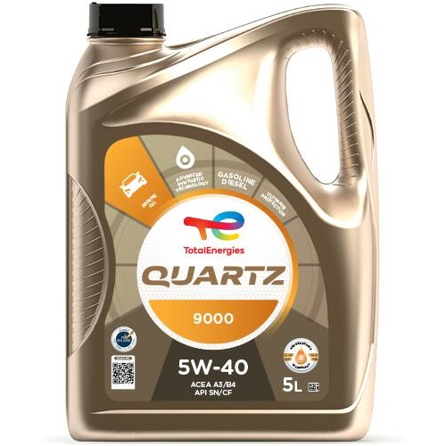 Масло моторное quartz 9000 5w-40 5л.