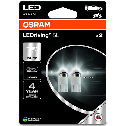 Світлодіодна лампа LED W5W 12V 1W W2.1X9.5D LEDriving SL (blister 2шт) (вир-во OSRAM)