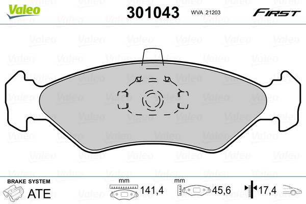 Гальмівні колодки дискові FORD/MAZDA Fiesta/121 "1,0-1,8 "F "89-08