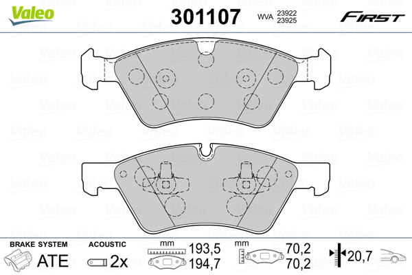 Гальмівні колодки дискові MERCEDES GL-Class/M-Glass/R-Class "3,0-5,0 "F "05>>