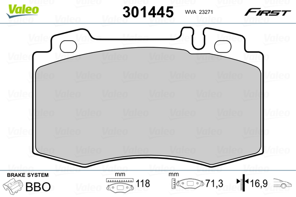 Тормозные колодки дисковые MERCEDES M-Class/S-Class/SL "2,7-6,0 "F "92-06