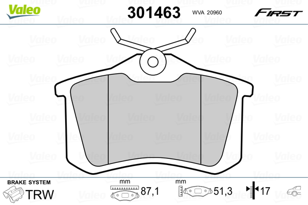 Гальмівні колодки дискові VAG/CITROEN/FIAT/FORD/PEUGEOT A1-8/Berlingo/308/Golf "1,0-6,0 "R "88>>