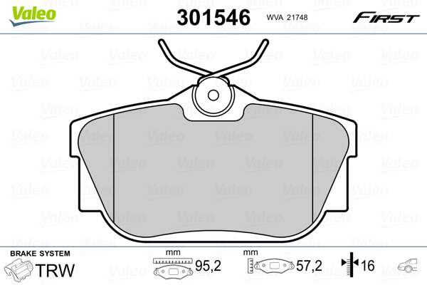 Гальмівні колодки дискові NISSAN/OPEL/RENAULT NV300/Primastar/Vivaro/Trafic "1,6-2,5 "R "01>>