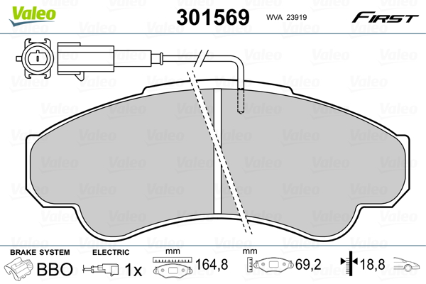 Тормозные колодки дисковые CITROEN/FIAT/PEUGEOT Jumper/Ducato/Boxer "F 94>>