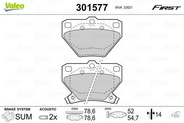 Гальмівні колодки дискові TOYOTA Celica/Corolla/Prius/Yaris "1,0-2,0 "R "99-09