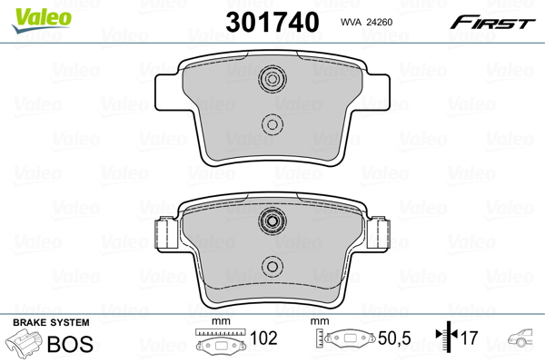 Гальмівні колодки дискові FORD Mondeo III "1,8-3,0 "R "00-07