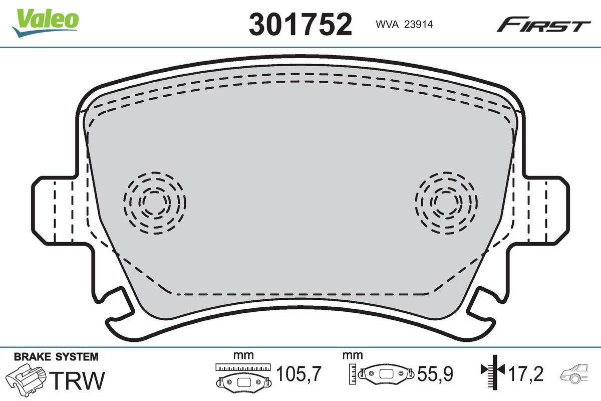 Гальмівні колодки дискові VAG A3/A4/A6/Q3/TT/Octavia/Caddy/CC/Golf/Passat/Touran "1,0-3,6 "R "99>>