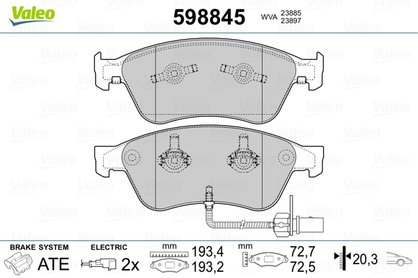 Гальмівні колодки дискові AUDI/VW A6/A8/Phaeton "2,8-6,0 "02-16