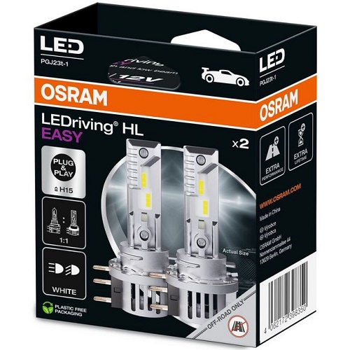 Лампа світлодіодна LED LED H15 LEDriving HL EASY 12V 6500К (комплект 2 шт.) (вир-во OSRAM)