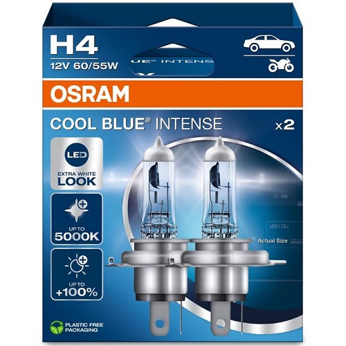Лампа фарна H4 12V 60/55W P43t COOL BLUE INTENSE Next Gen компл. (вир-во OSRAM)