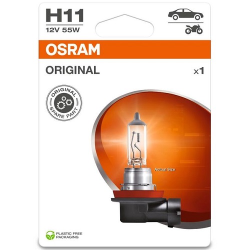 Лампа фарна H11 12V 55W PGJ19-2 ORIGINAL LINE (1 шт) blister eco-упаковка (вир-во OSRAM)