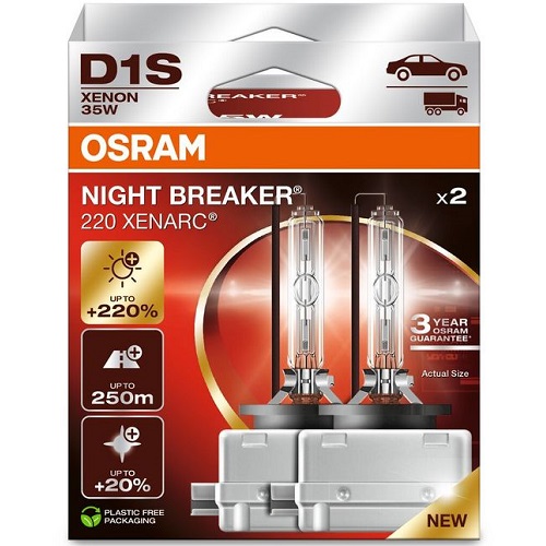 ЛАМПА D1S 85V 35W PK32d-2 DUO NIGHT BREAKER 220 XENARC