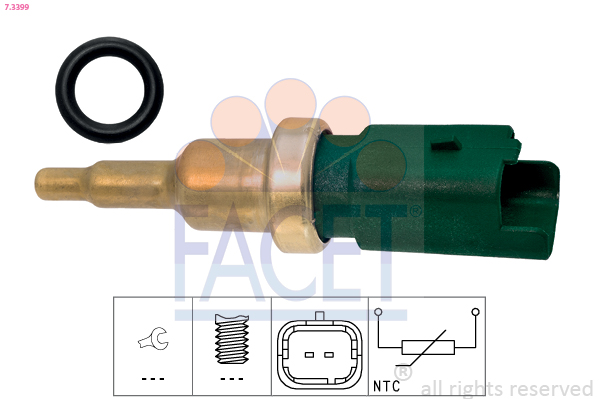 Датчик температури Citroen Berlingo, Jumpy (08-)/Peugeot Boxer, Partner (09-) (7.3399) Facet