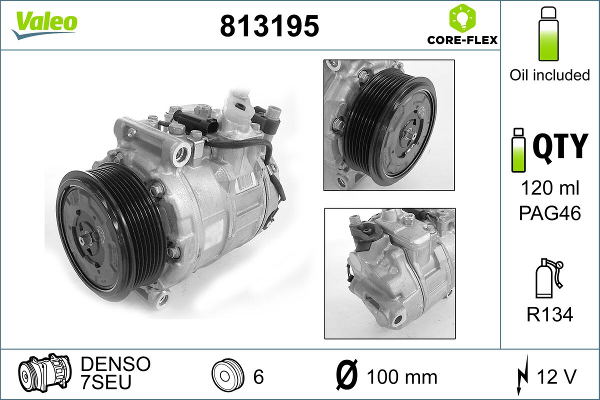 Компресор кондицiонера MB CLS/E(W211,S211)/Viano/Vito "2,6-5,5 "02>>