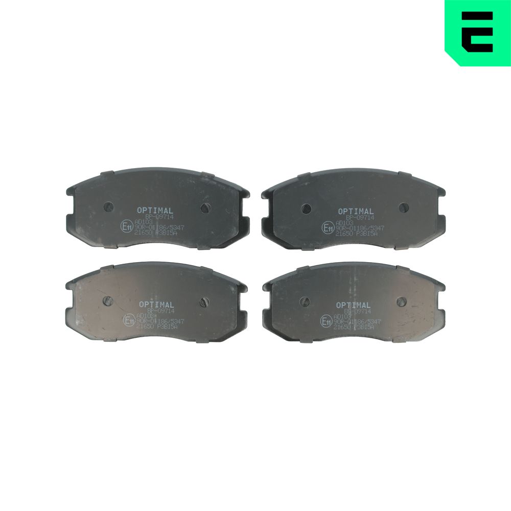 Комплект гальмівних колодок (передніх) Daihatsu Terios/Mitsubishi Colt/Lancer 1.3-1.6/1.8-2.0D 89-
