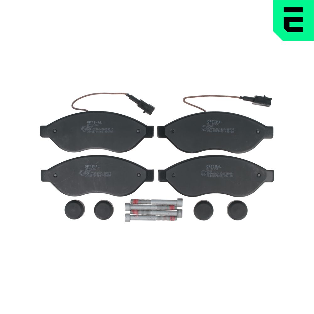 Колодки тормозные (передние) Citroen Jumper/Fiat Ducato/Peugeot Boxer 06- (Brembo)/(с датчиком)