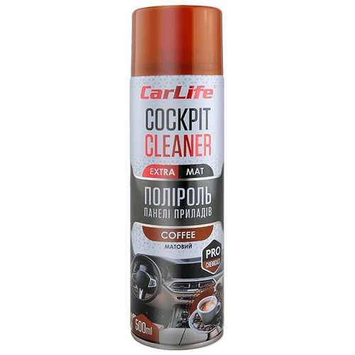 CARLIFE Поліроль панелі приладів Кава. Cockpit Cleaner EXTRA MAT 500ml (24шт/ящ)
