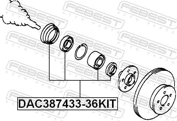 DAC38743336KIT FEBEST