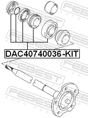 DAC40740036KIT FEBEST