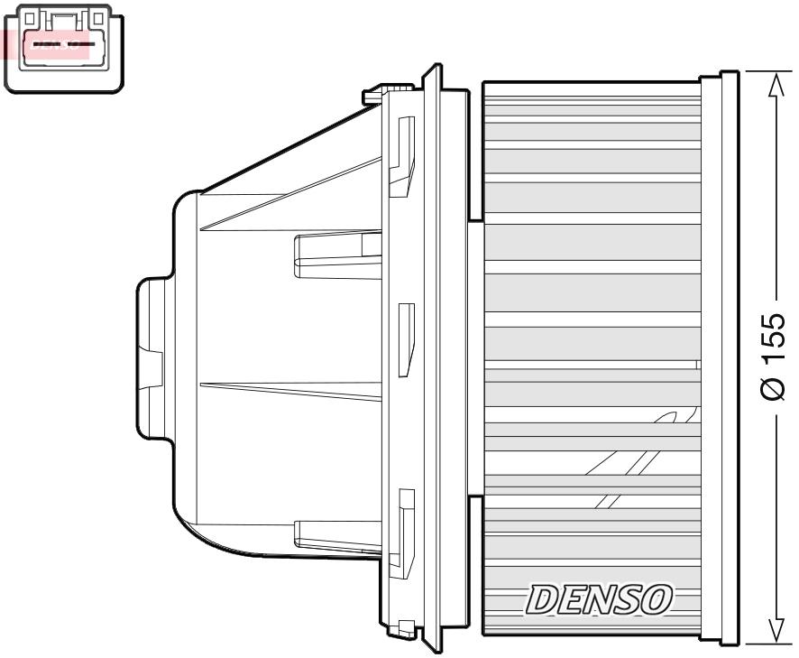 Моторчик печки Ford Focus/Galaxy/Kuga/Mondeo/Transit Connect 04-
